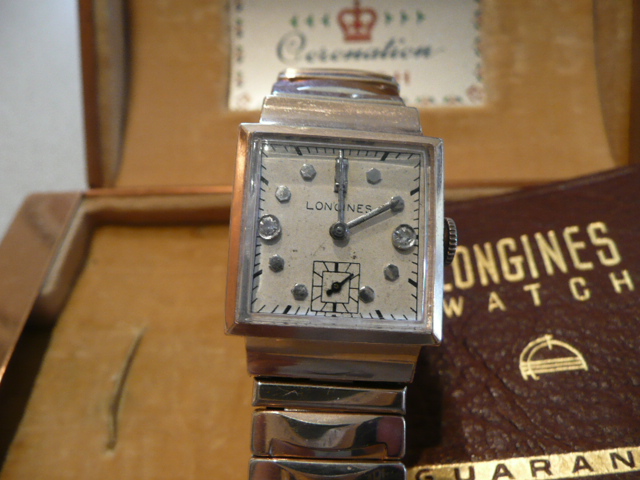 Gold Longines Coronation wristwatch