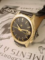 M7 Accutron Black Dial Solid 14k