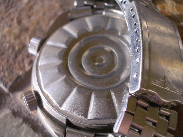 Back side of watch Polaris II