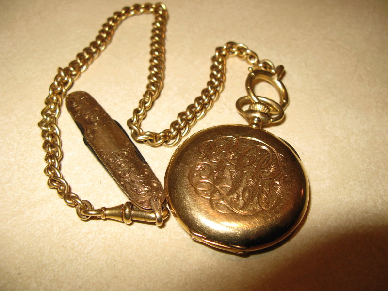 gold Waltham Pocket watch