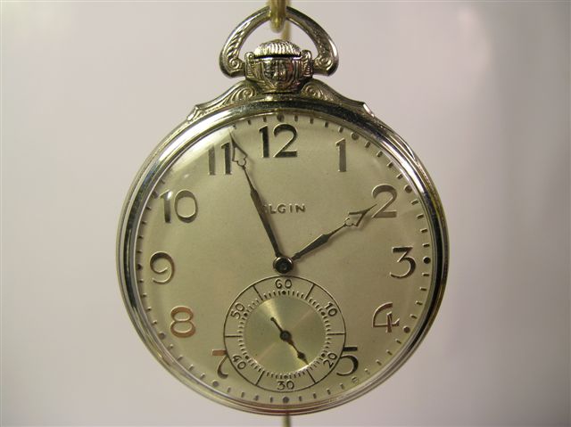 14k solid gold chain came with elgin pocket watch